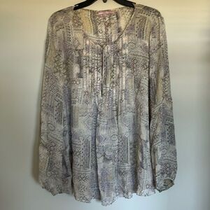 Calypso St. Barth Size Large EUC Sheer Top